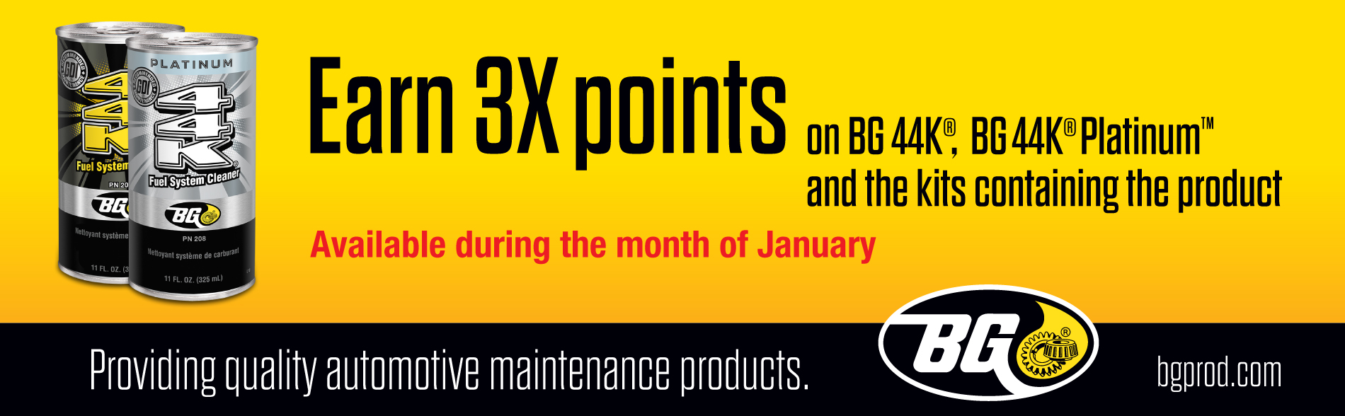Earn 3 Times Points onBV 44K, BG 44K Platinum and the kits containing the product
